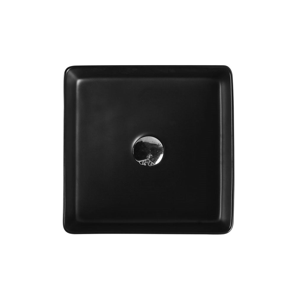 BASIN PA3636MB: Sleek Black Square Basin, 2