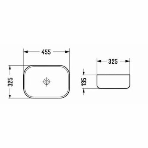 BASIN PA4632MBM: Modern and Durable For Stylish Bathrooms, size