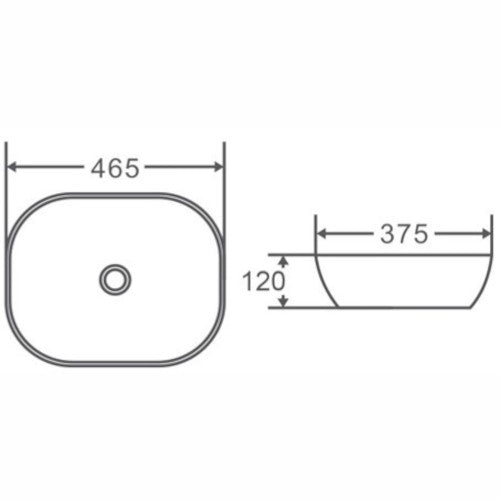 BASIN PA4637: Stylish and Durable Bathroom Basin For Modern Spaces, size