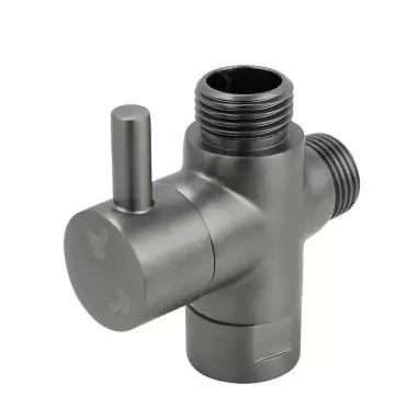 Bathroom bidet spray diverter made of solid brass-Brushed Gun Metal-BUGM001.ST