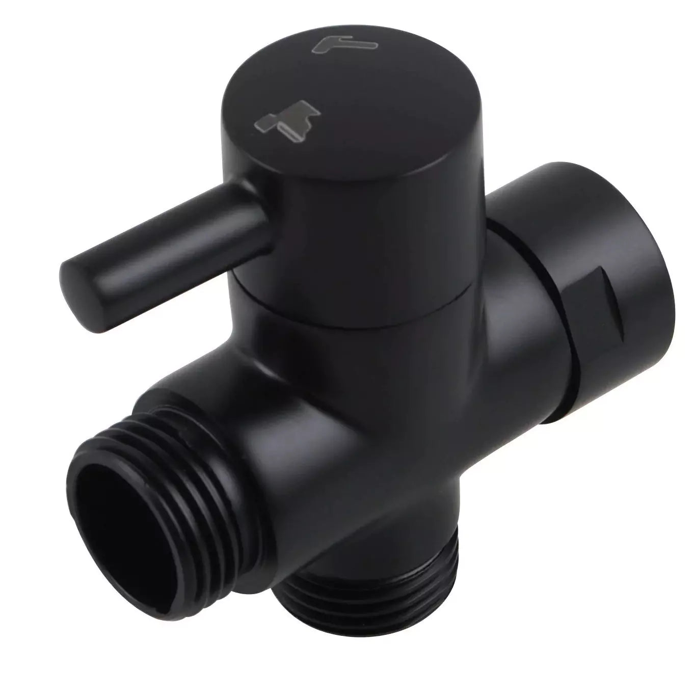 Bathroom bidet spray diverter made of solid brass-Electroplated Black-OX001.ST