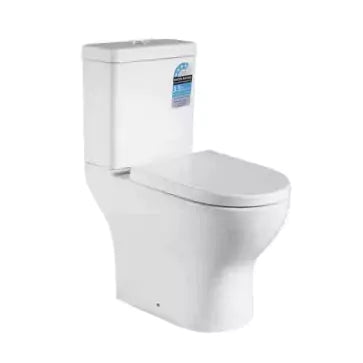 Bela Skew Toilet Suite: Modern Angled Toilet-Gloss White-KDK018C/KDK018P