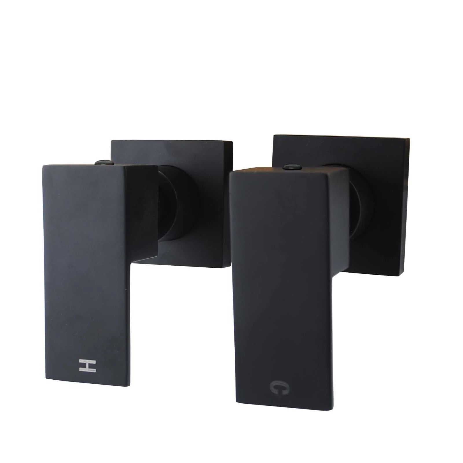 Blaze Shower Wall Taps: Sleek and Functional Bathroom Fixtures-Black-OX0002_ST