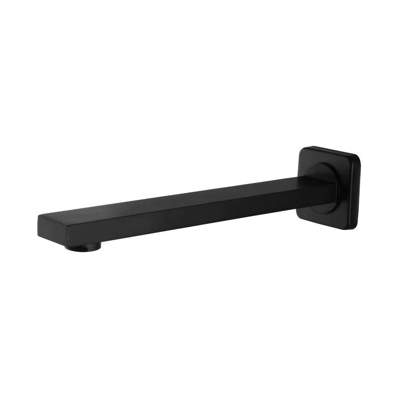 Blaze Square Black Bath Spout: Sleek Modern Design for Sophistication-OX0006_BS