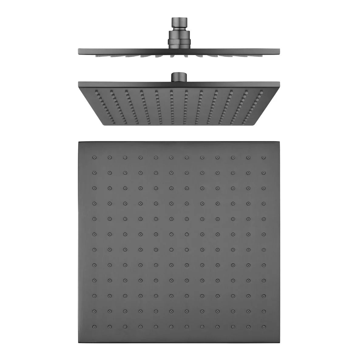 Cavallo 250mm Shower Head: Finished With Wide Spray-Gun Metal Grey-SR135.06