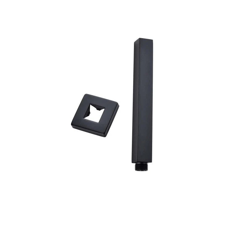 Cavallo Square Ceiling Shower Arm: Sleek Modern Design for Stylish Showers-SE03.02-200mm-Matte Black