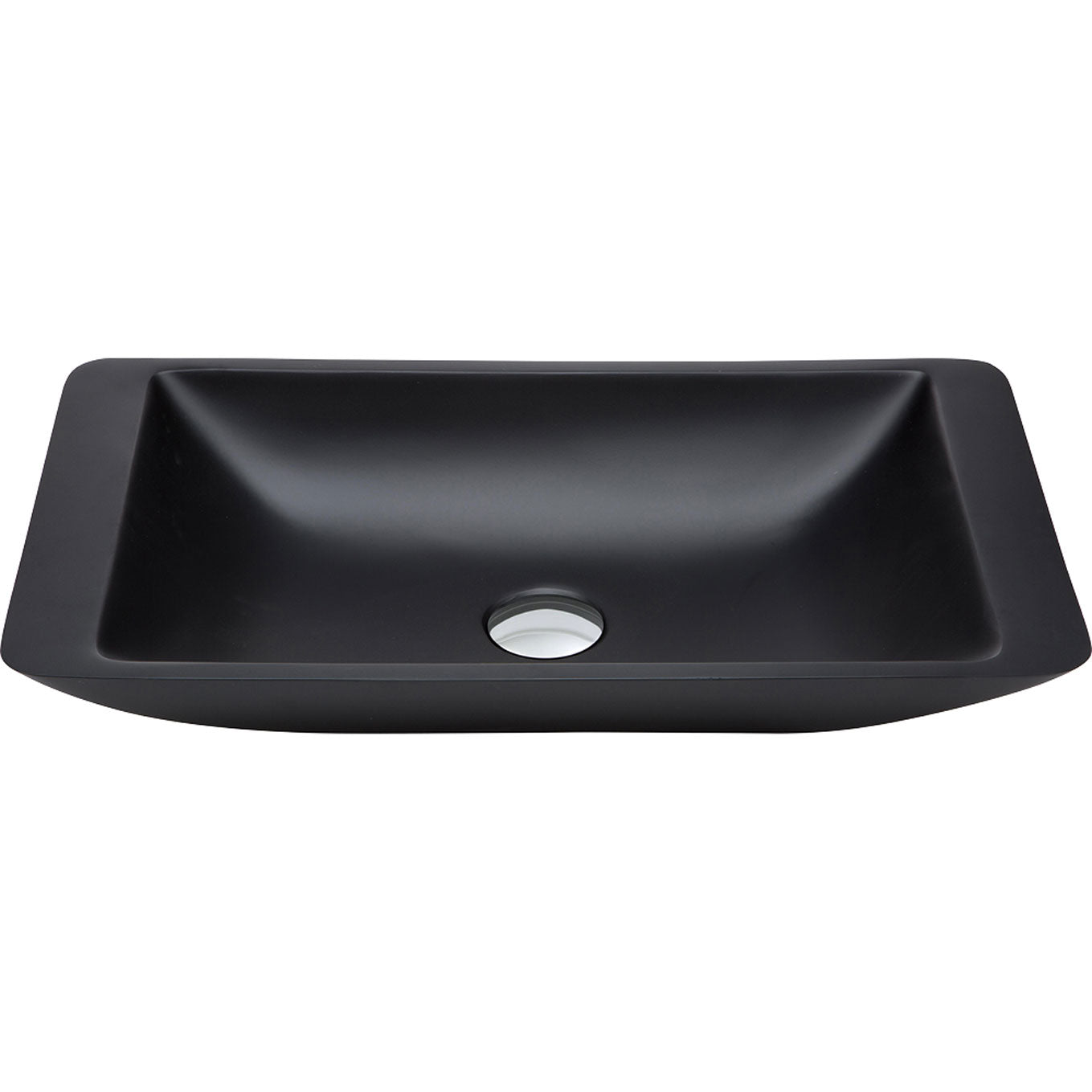 Fienza Classique 600 Matte Black Cast Stone Above Counter Basin