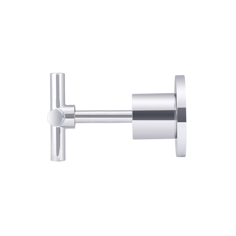 Cross Handle Jumper Valve Wall Top Assemblies - Polished Chrome