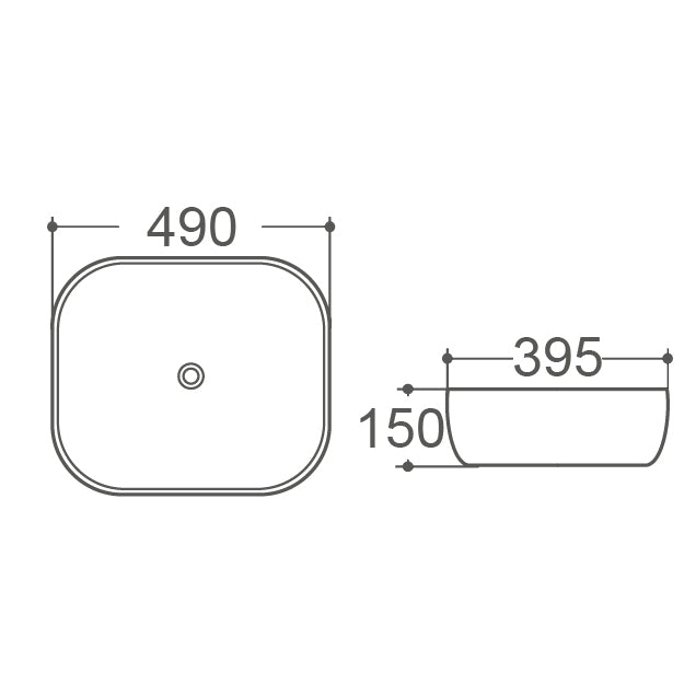 ECT Global ROMEO-II Basin: Above-Counter Elegance WB2142