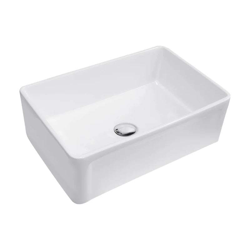White Fermentale Ceramic Kitchen Sink 840mm