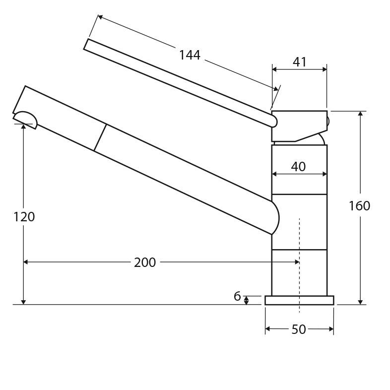 Fienza Isabella Care Swivel Sink Mixer