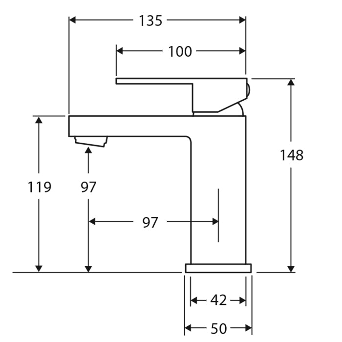 Fienza Jet Short Basin Mixer