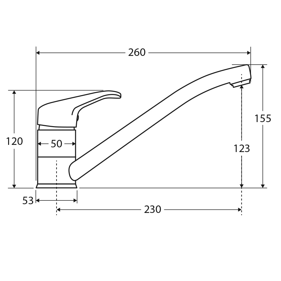Fienza Loop Swivel Sink Mixer