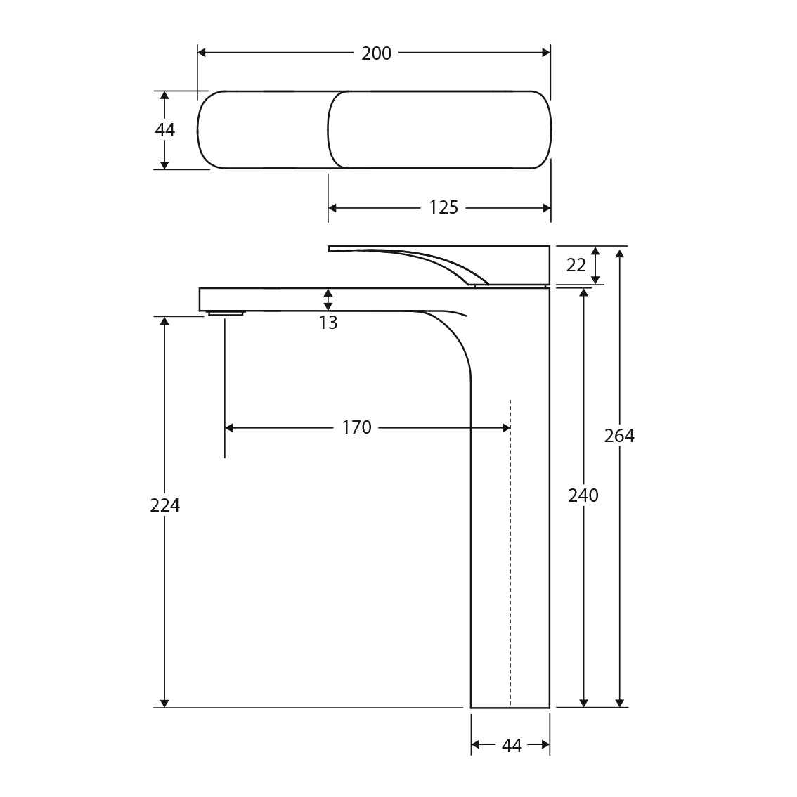 Fienza Luciana Tall Basin Mixer