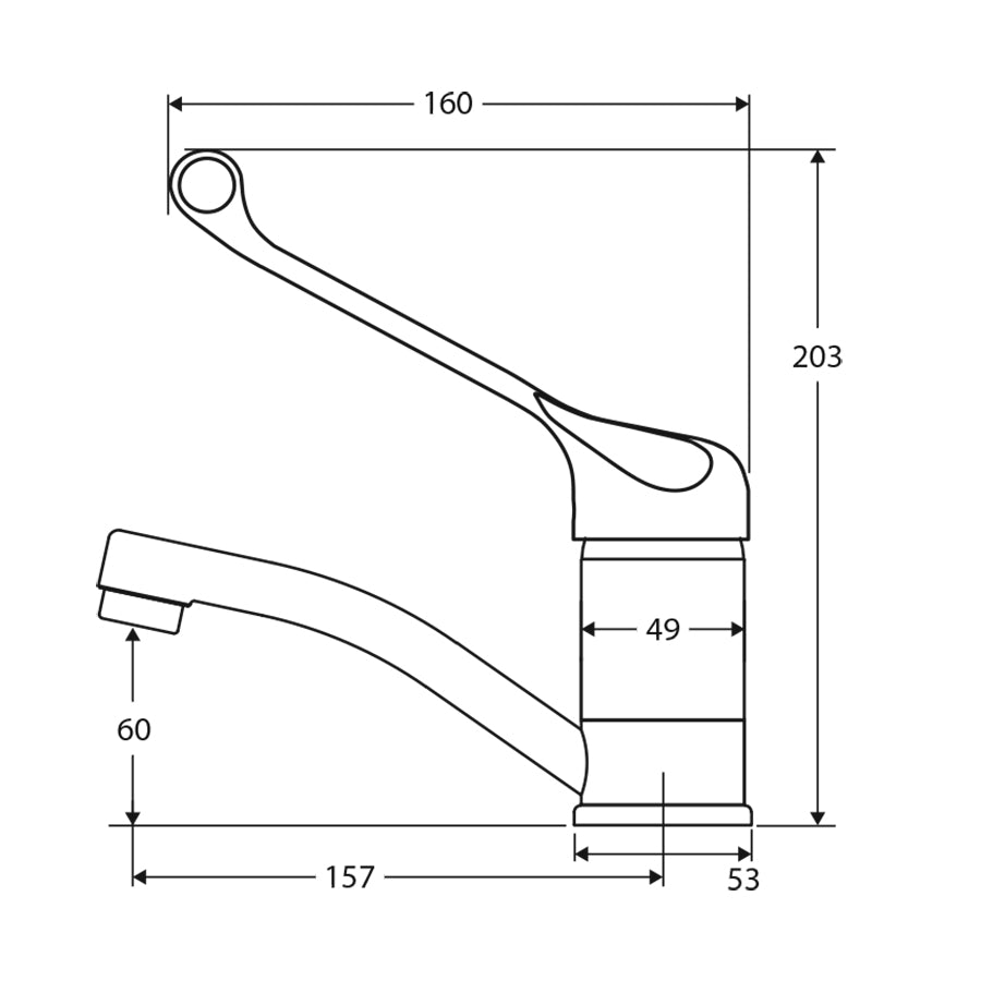 Fienza Stella Care Swivel Basin Mixer