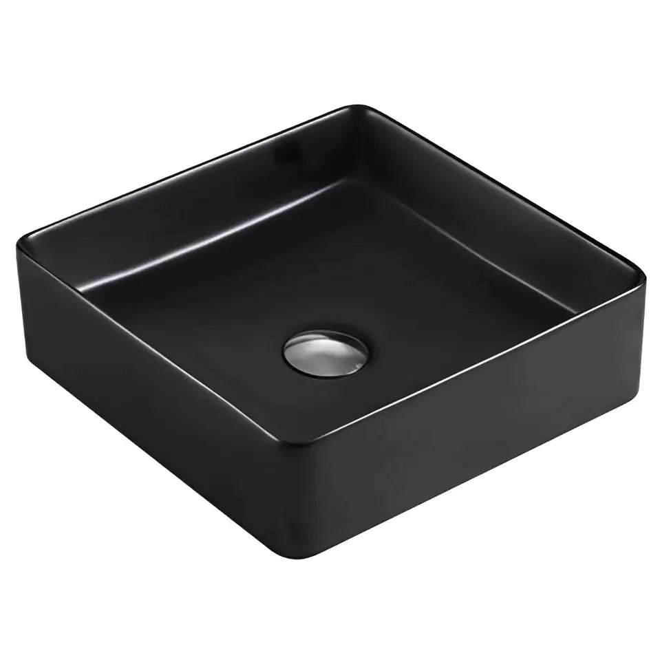 360mm Matte Black Ceramic Basin: Sleek and Stylish