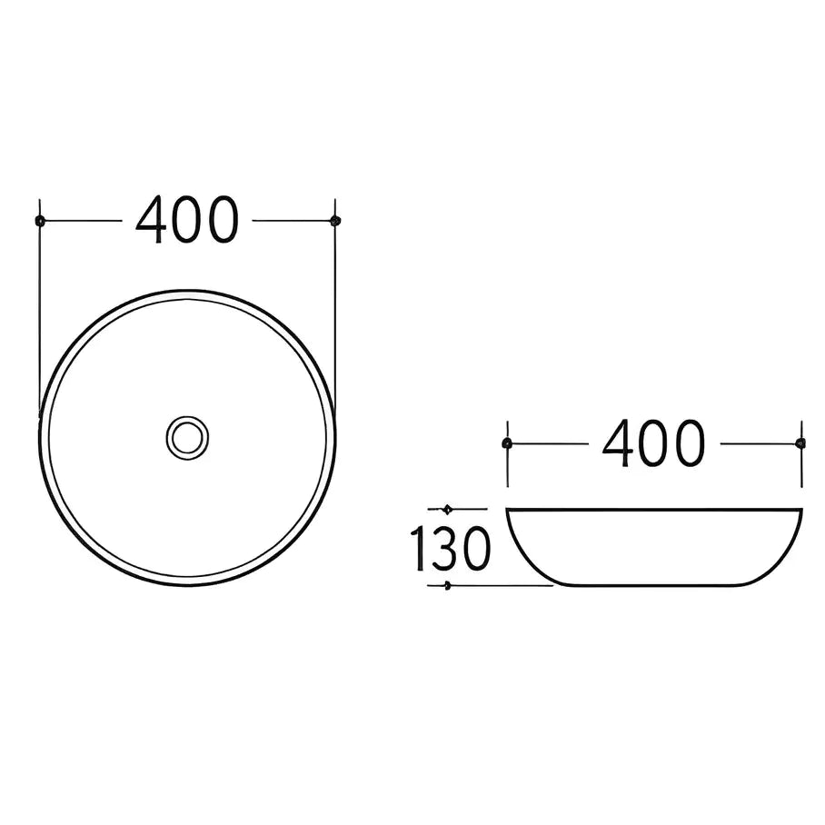 Fine Ceramic Basin PA4040: Elegant and Modern Bathroom Sink-Matte Black-PA4040MB