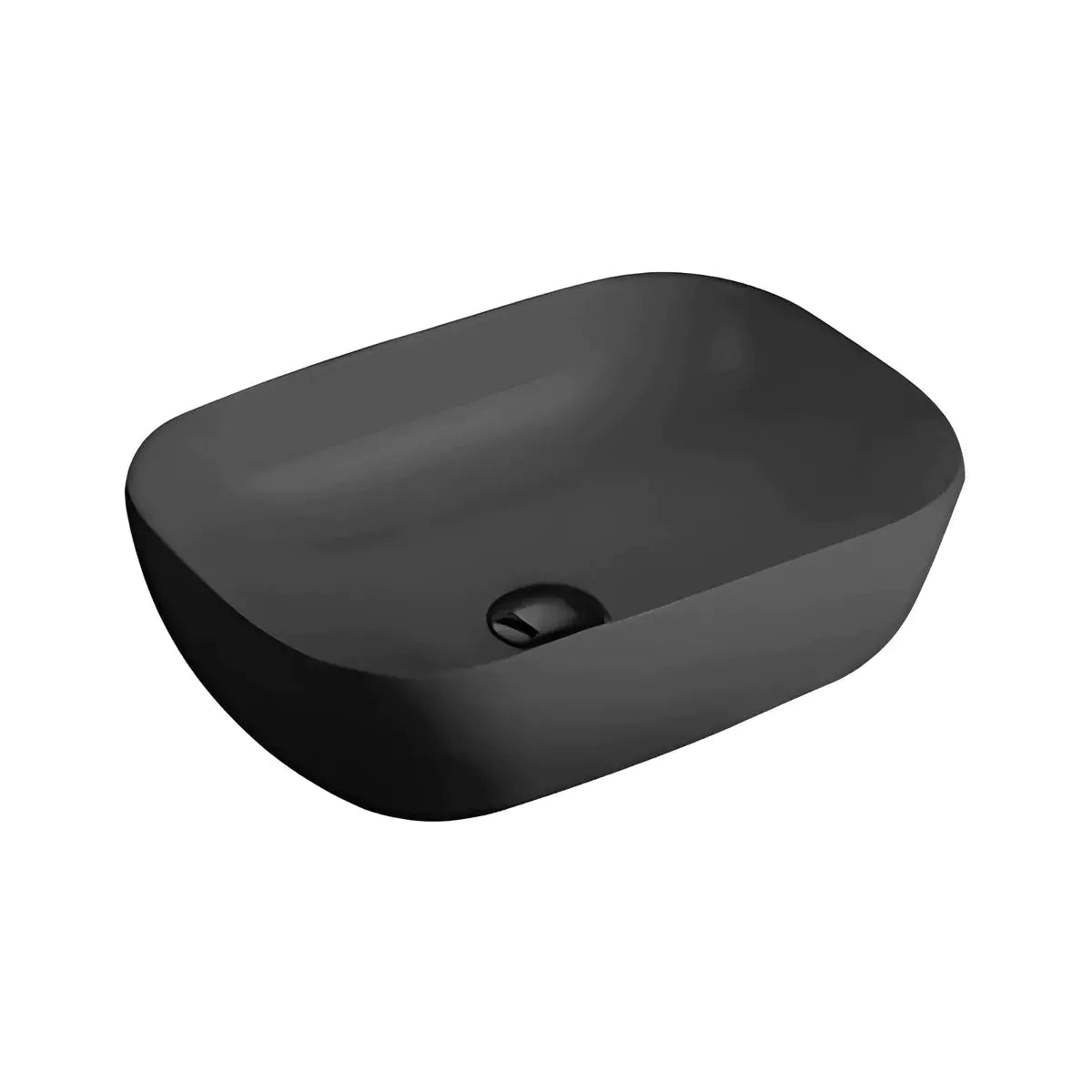 Sleek Ceramic Basin: Ultra Slim 465mm-Matte Black-PA4637MB