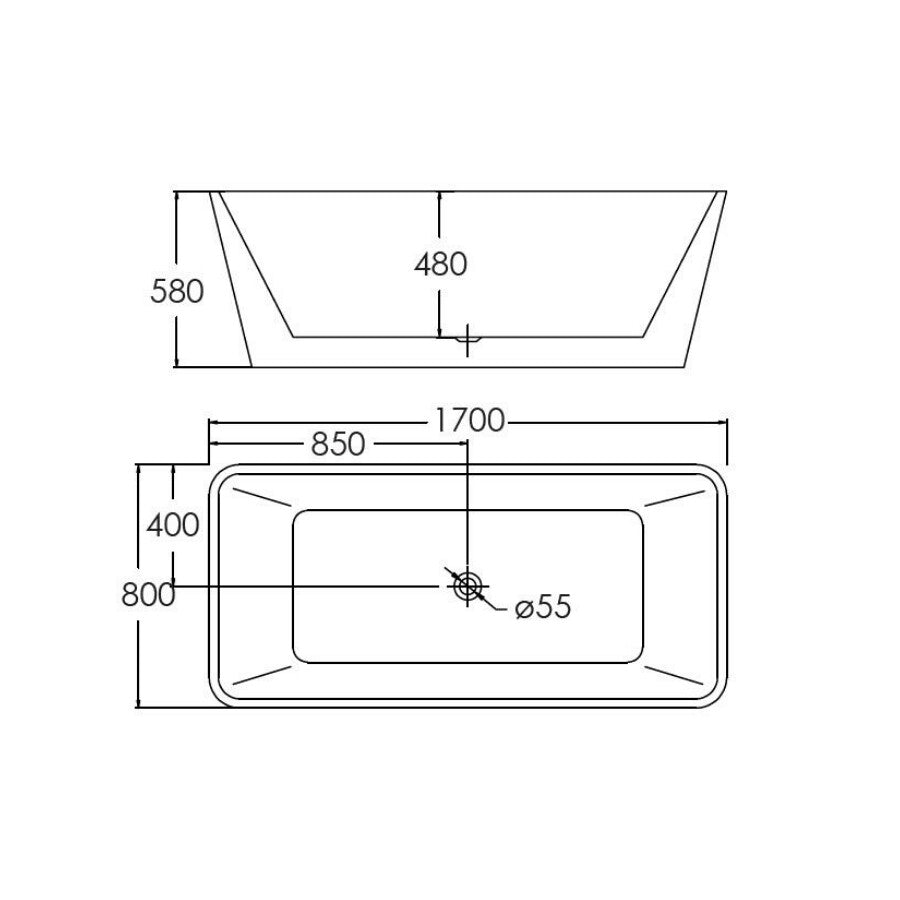 Free Standing Bath Tub 129 - Contemporary and Relaxing Fixture SM-C-129