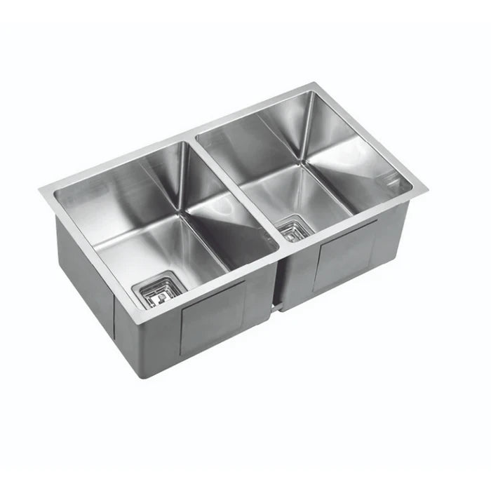 Handmade Double Bowl 775mm Stainless Steel Kitchen Sink