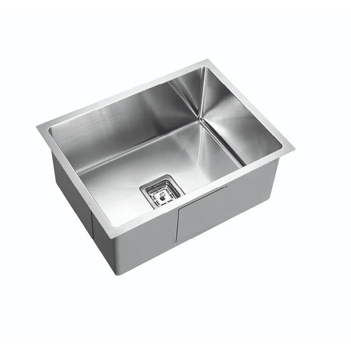 Handmade stainless steel kitchen sink, 600mm wide