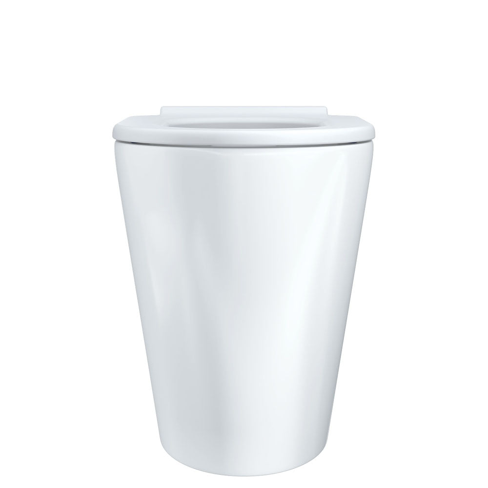 Fienza Isabella Care Wall-Faced Toilet Suite, White Seat