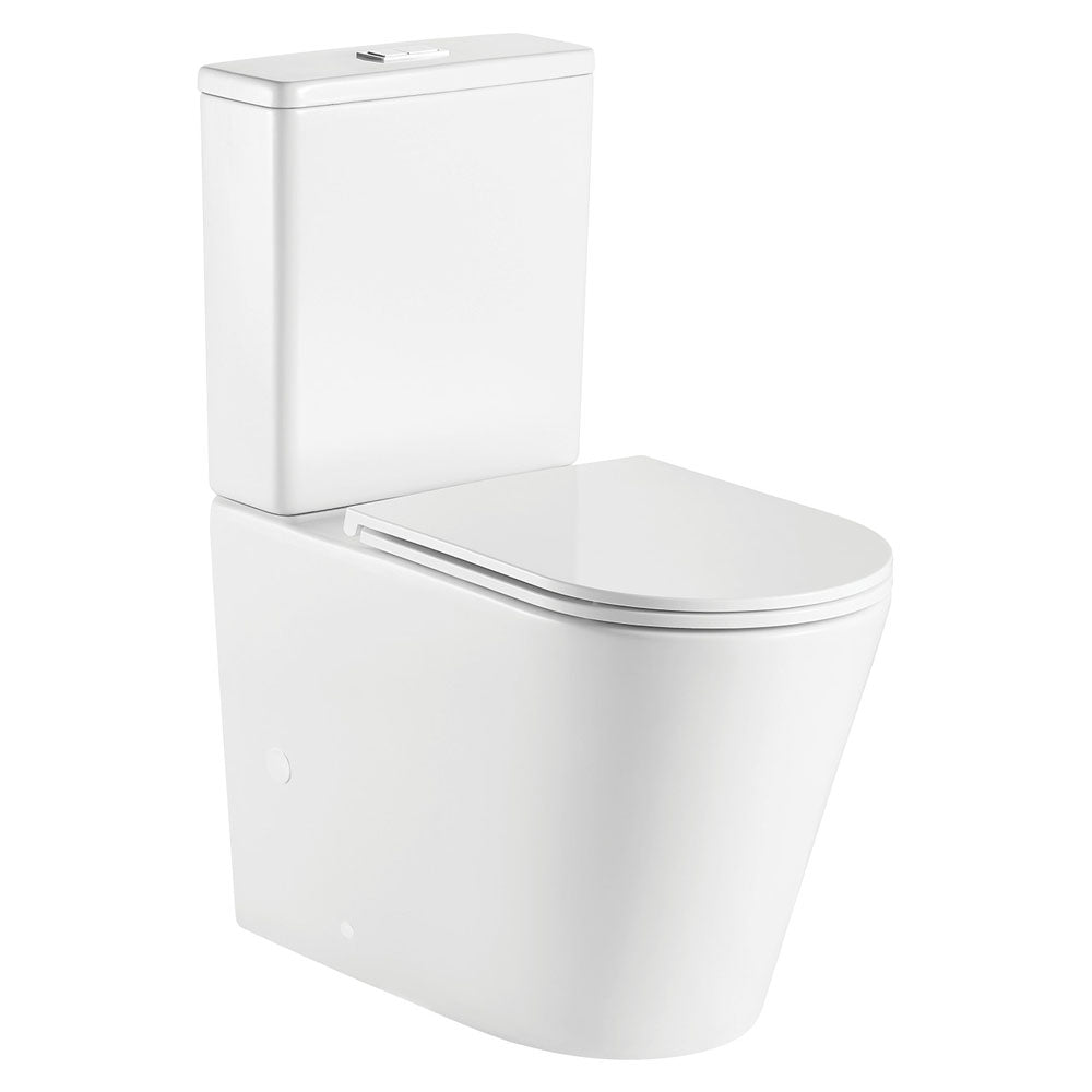 Fienza Kaya Back-to-Wall Toilet Suite, Slim Seat