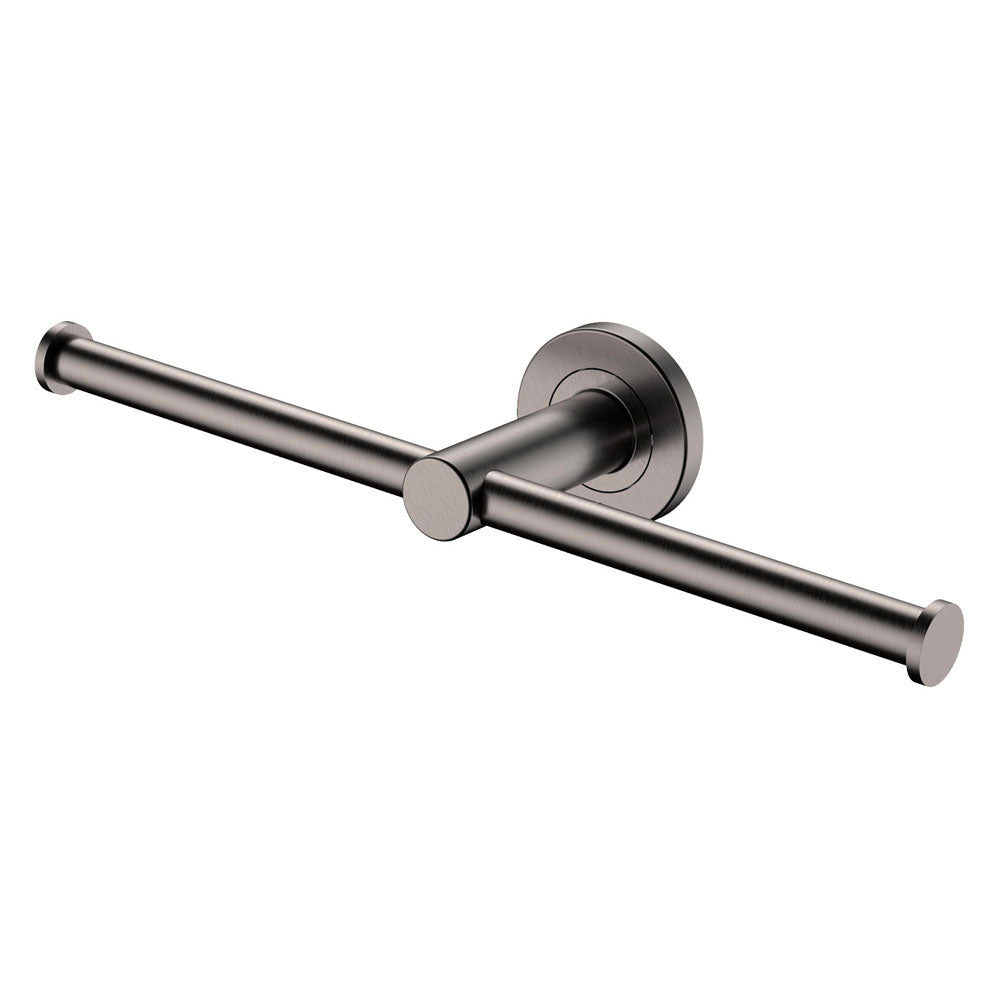 Fienza Kaya Double Toilet Roll Holder, Gun Metal