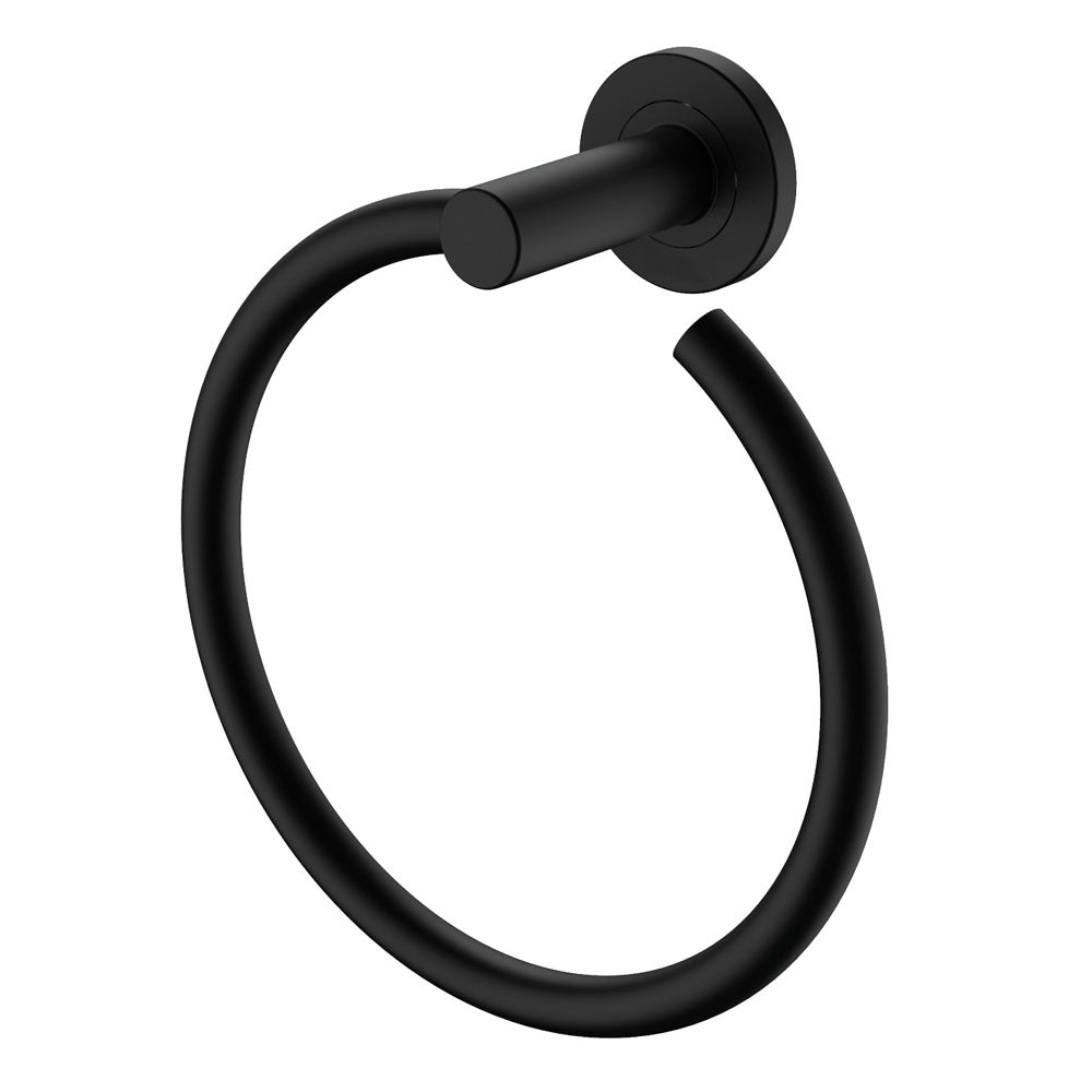 Fienza Kaya Hand Towel Ring, Matte Black