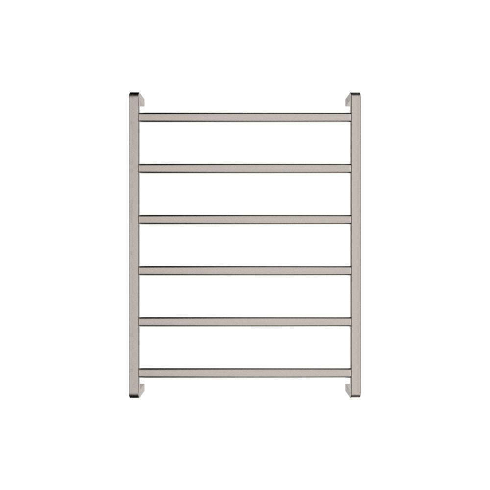 Fienza Koko Heated Towel Rail, 600 x 800mm, Brushed Nickel