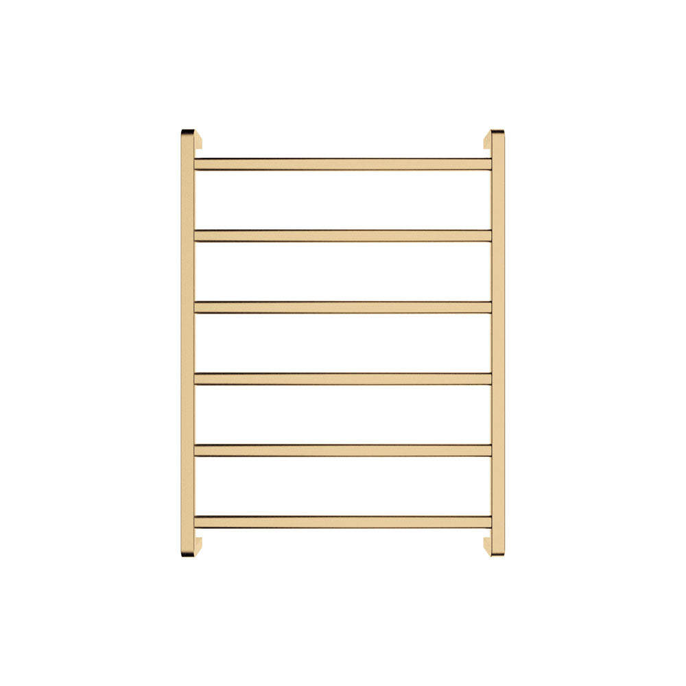 Fienza Koko Heated Towel Rail, 600 x 800mm, Urban Brass
