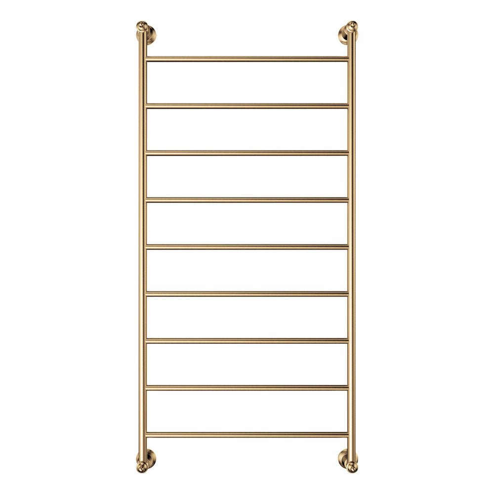 Fienza Lillian Heated Towel Rail, 600 x 1200mm, Urban Brass
