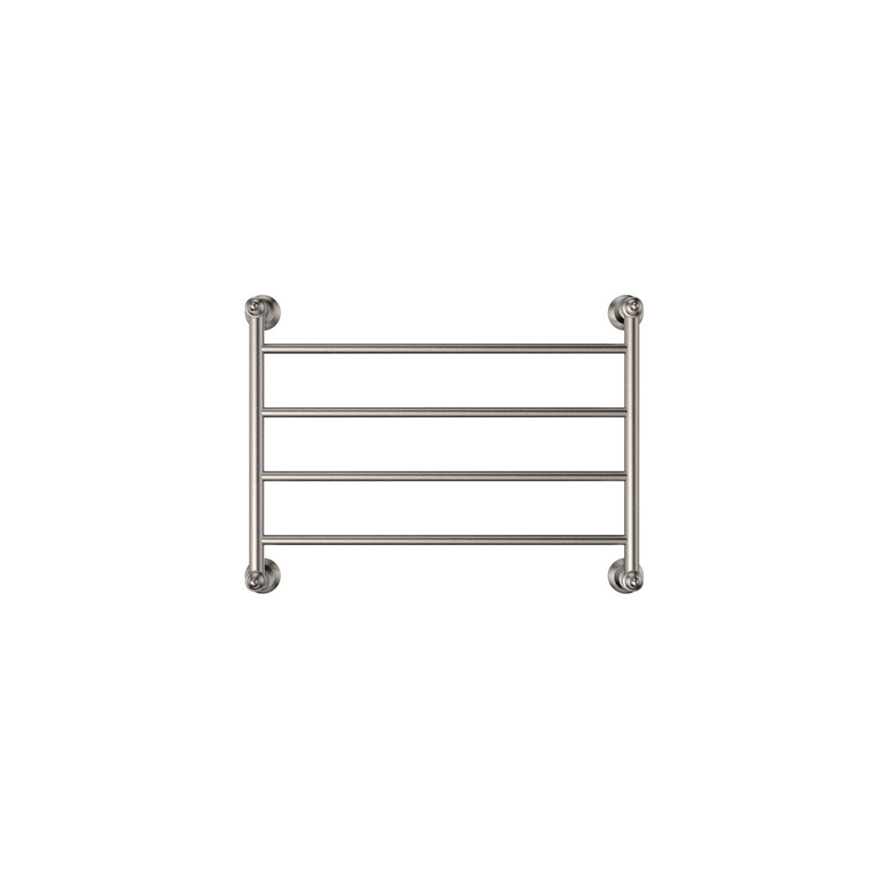 Fienza Lillian Heated Towel Rail, 600 x 450mm, Brushed Nickel