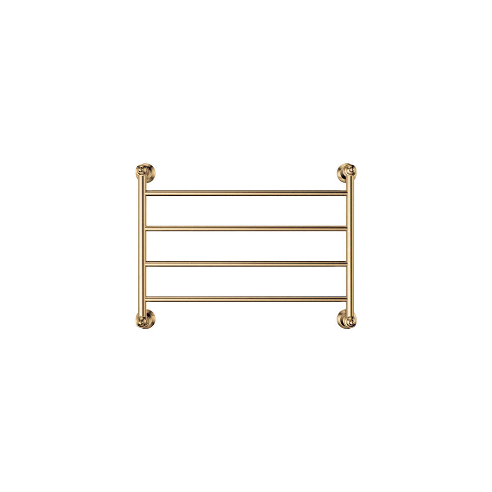 Fienza Lillian Heated Towel Rail, 600 x 450mm, Urban Brass
