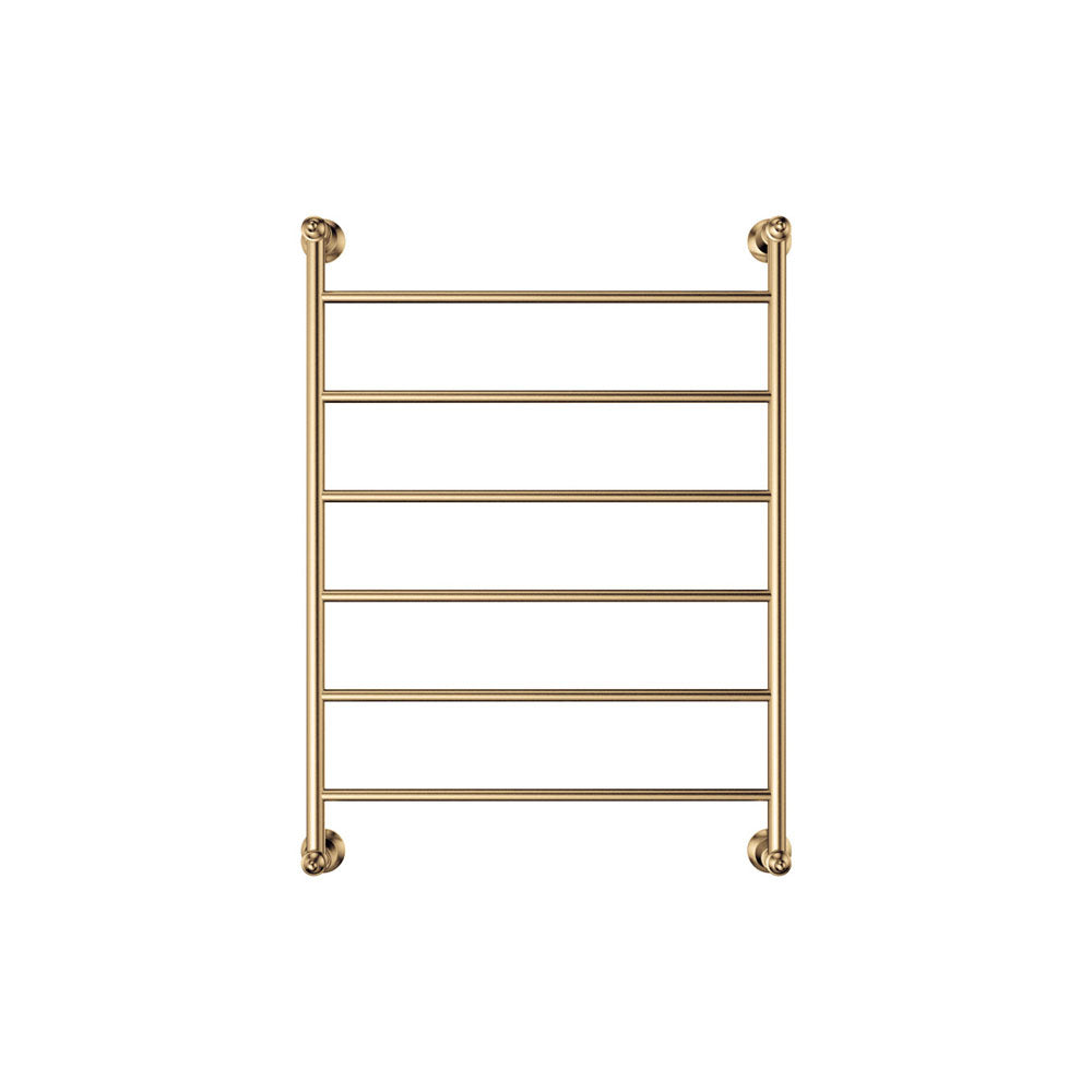 Fienza Lillian Heated Towel Rail, 600 x 800mm, Urban Brass