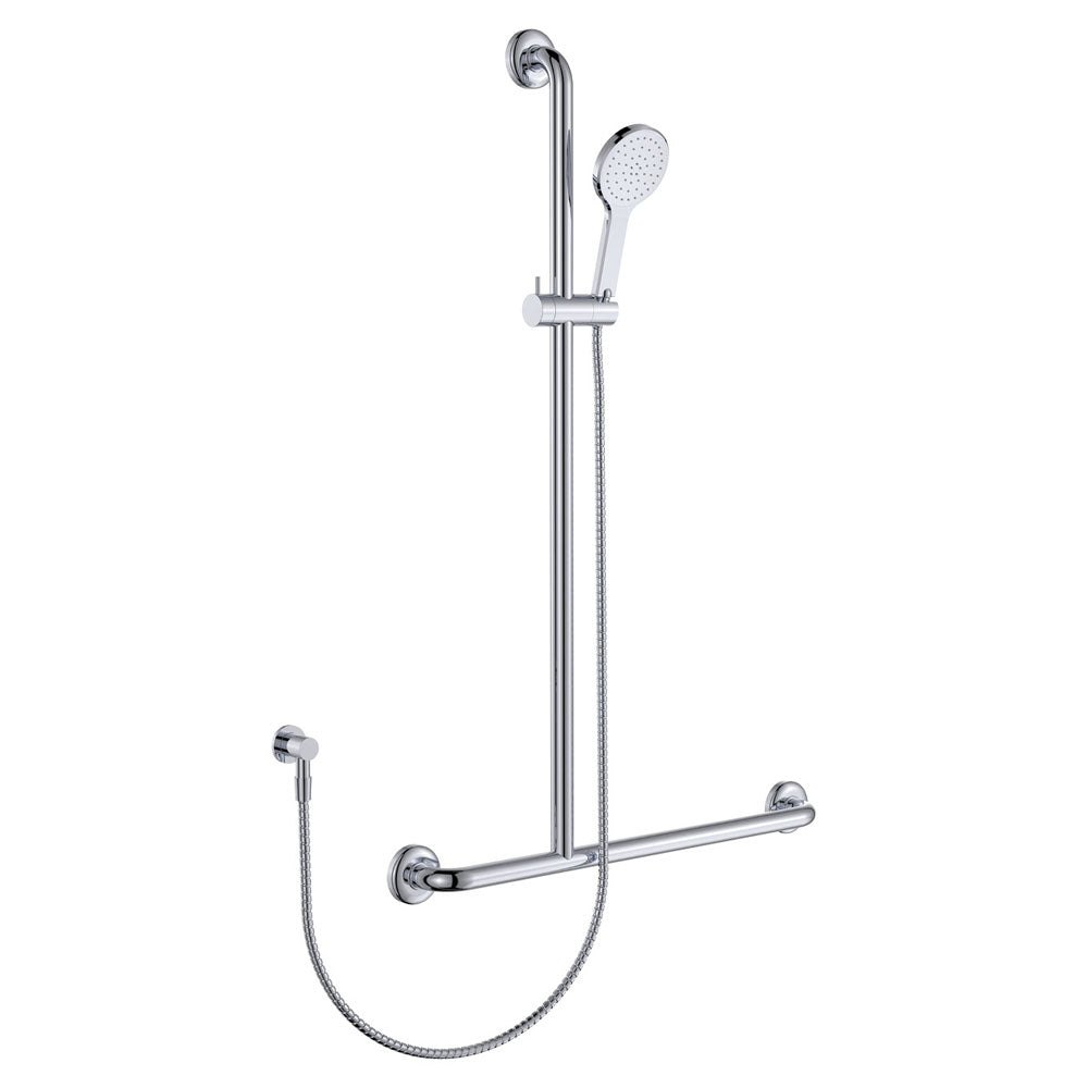 Fienza Luciana Care Inverted T Rail Shower, Left-Hand