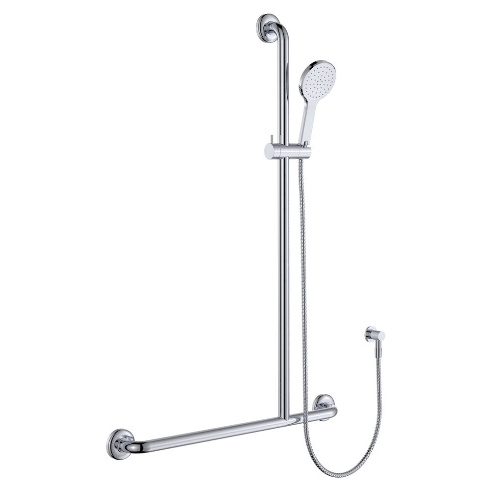 Fienza Luciana Care Inverted T Rail Shower, Right-Hand