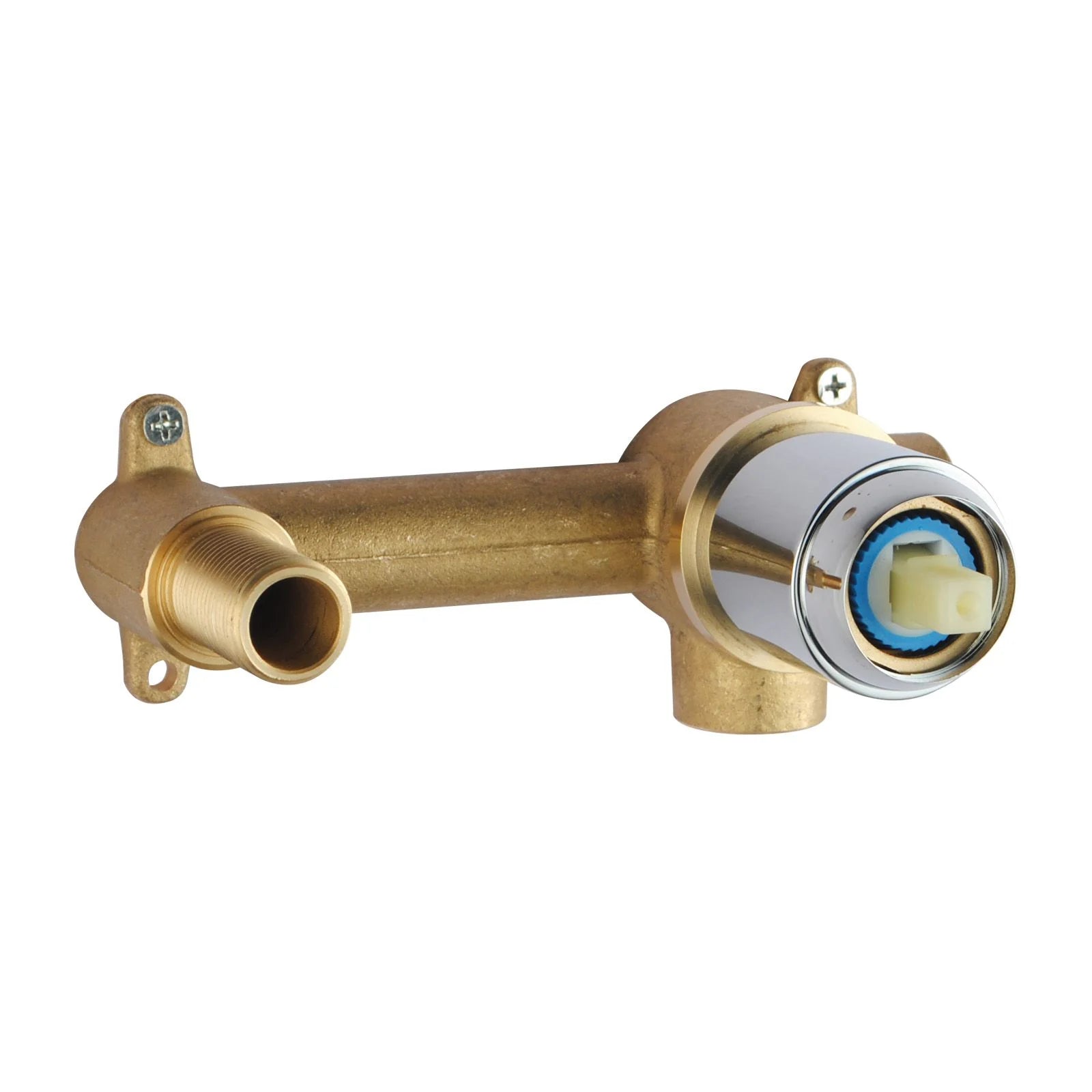 Lucid Pin Round wall mixer with spout for bathtubs and basins, featuring a sleek design-CH0143.BM