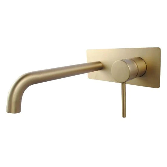 Lucid Pin Series wall mixer with round spout, featuring a sleek and modern design-BUYG0144-2.BM