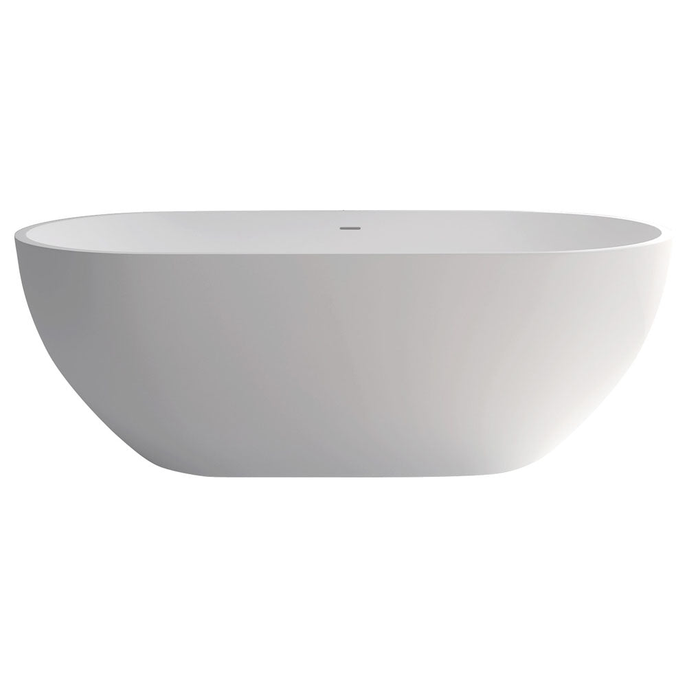 Fienza Nero Cast Stone Solid Surface Bath, 1780mm