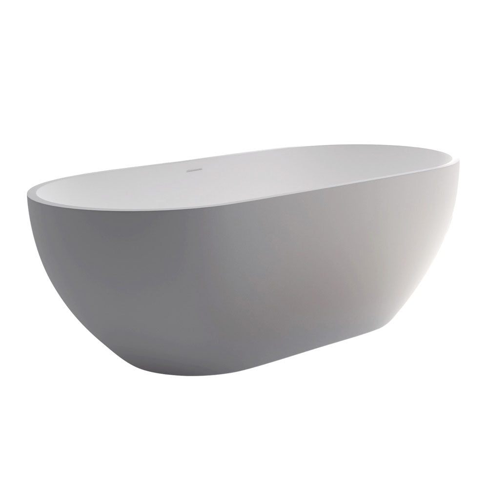 Fienza Nero Cast Stone Solid Surface Bath, 1780mm