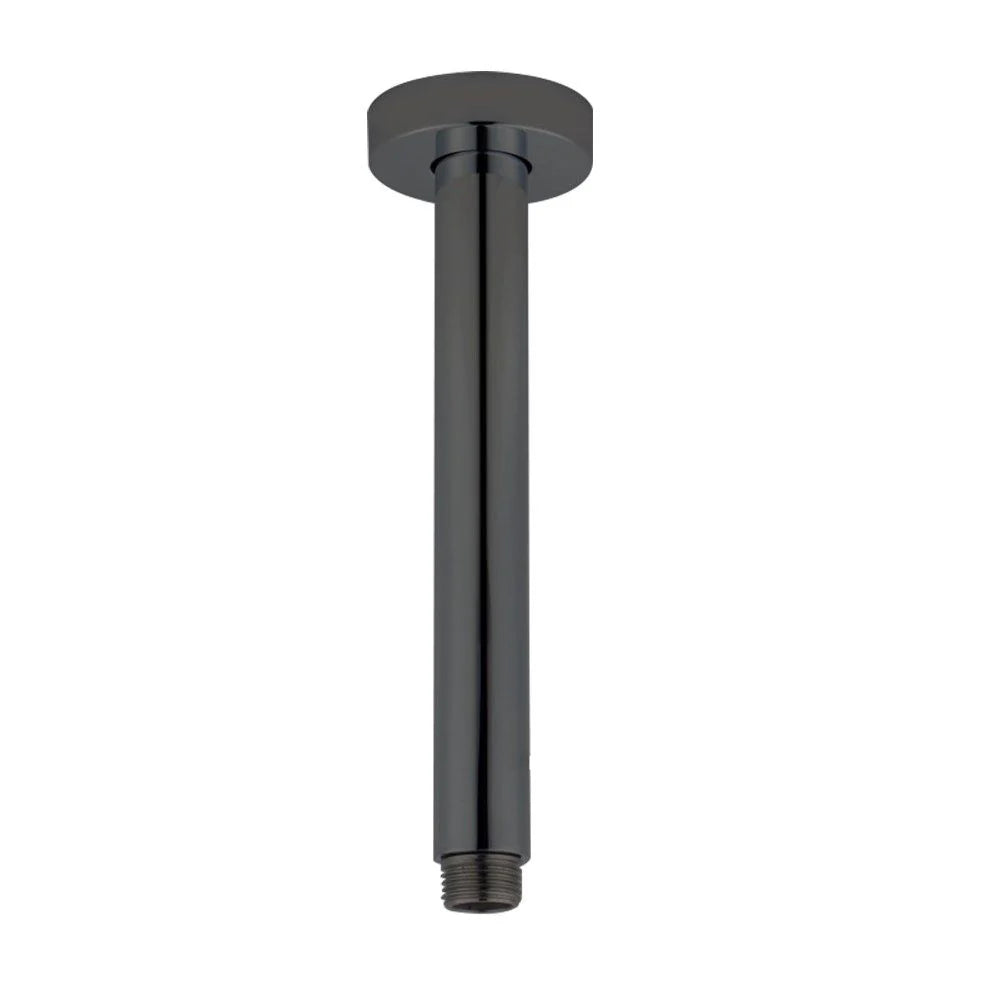 Pentro Round Ceiling Shower Arm: Modern Sleek And Stylish-200mm-Gun Metal Grey