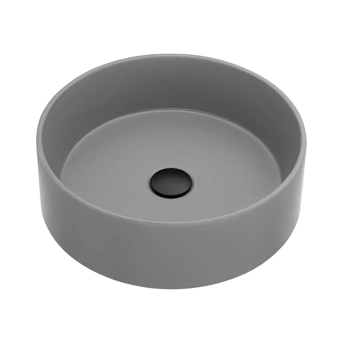 Quartz Art Basin: Stylish Matte Grey Bathroom Fixture QZ4141MG