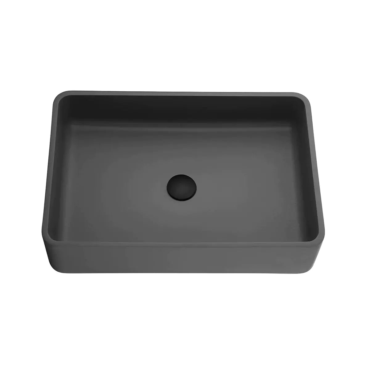 Quartz Art Basin: A sleek, Modern Sink Crafted from High-Quality Quartz Material-Matte Black-QZ6040-MB