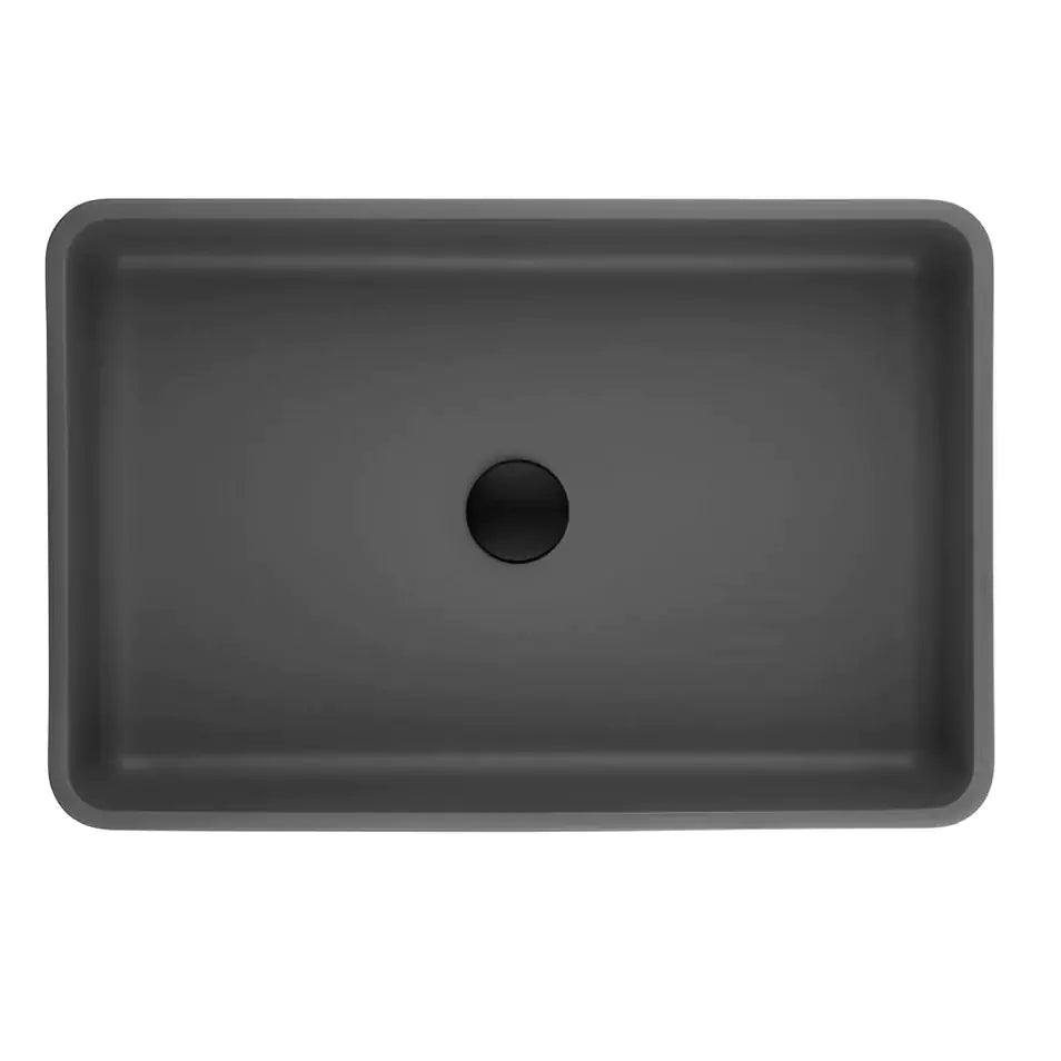 Quartz Art Basin: A sleek, Modern Sink Crafted from High-Quality Quartz Material-Matte Black-QZ6040-MB