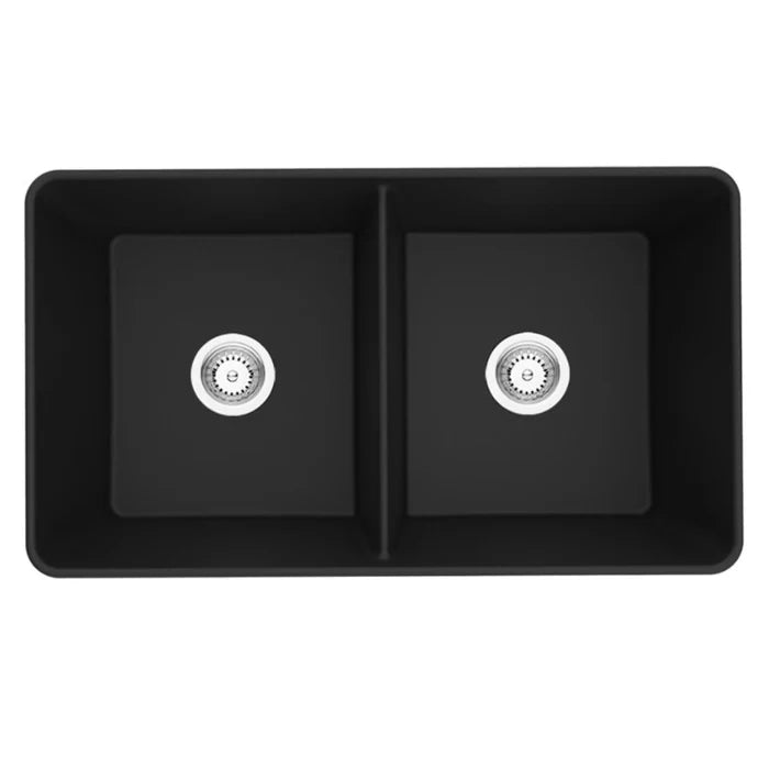 Quartz undermount kitchen sink, 838mm, modern design, durable, easy installation
