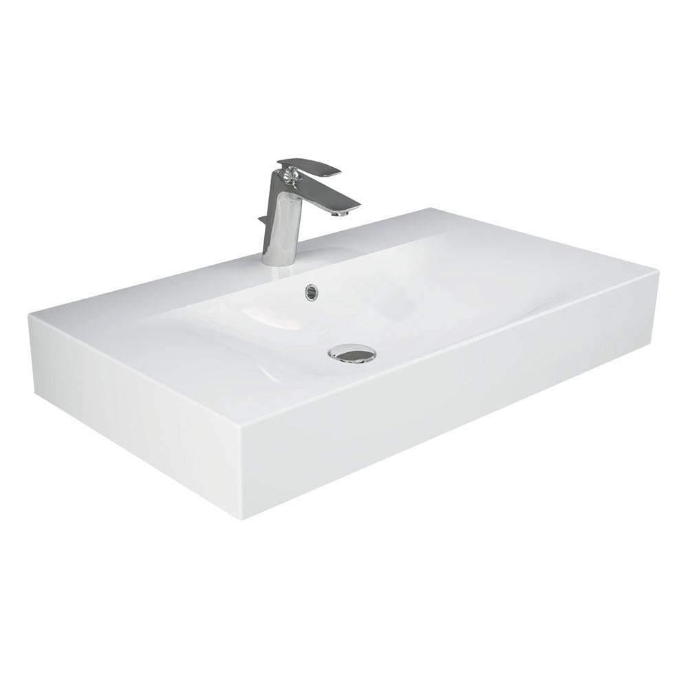 Fienza RAK Des 81 Wall Basin, 1 Tap Hole