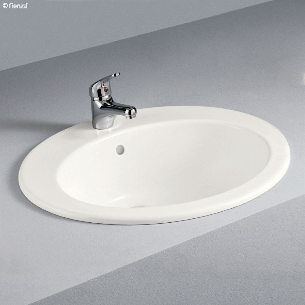 FIENZA RAK JESSICA IVORY FULLY-INSET BASIN