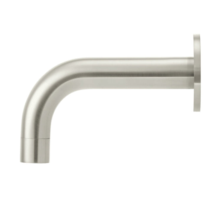 Round Curved Spout 130mm - PVD Brushed Nickel