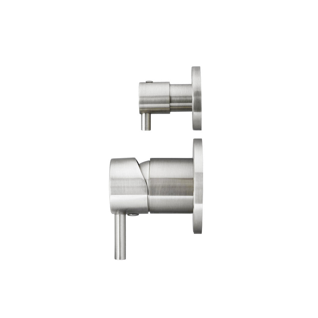 Round Diverter Mixer - PVD Brushed Nickel